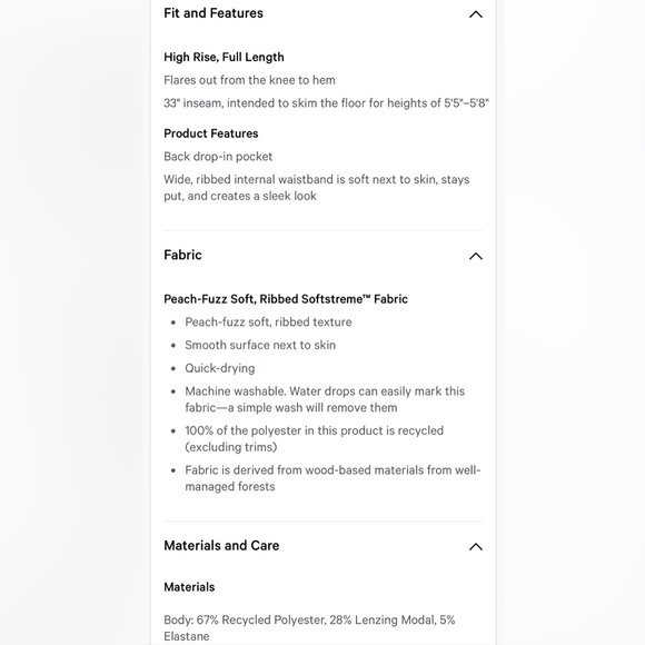 Lululemon Ribbed Softstreme Flared Pant Leggings in Twilight Rose Mauve Size 8 - Picture 13 of 13